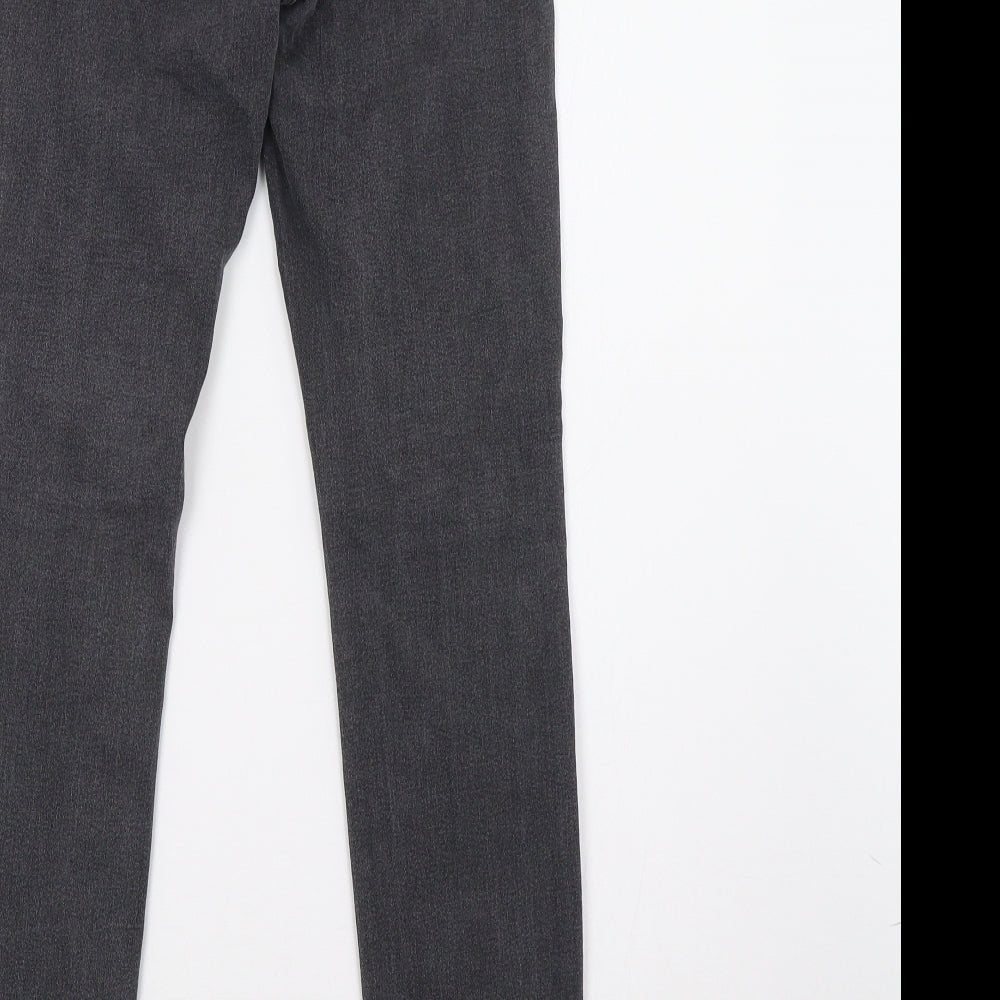 H&M Womens Grey   Jegging Trousers Size 6 L28 in