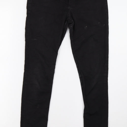 Primark Girls Black  Damask Skinny Jeans Size 13 Years