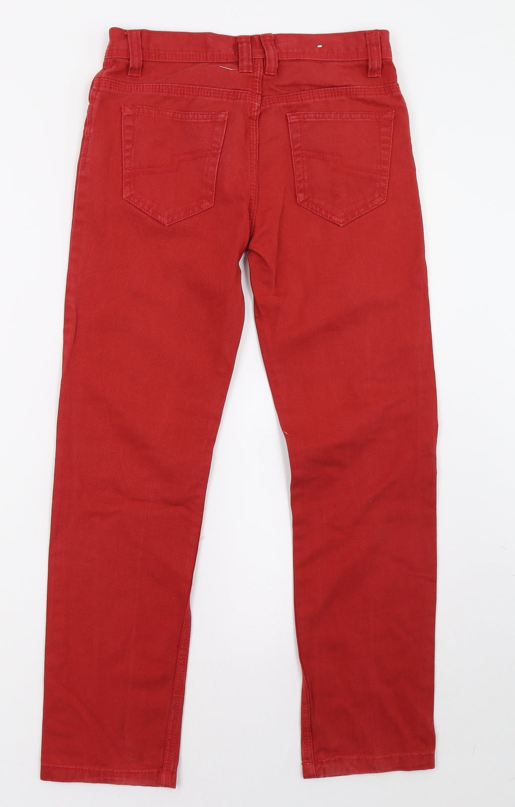 Primark Girls Red  Denim Straight Jeans Size 11 Years