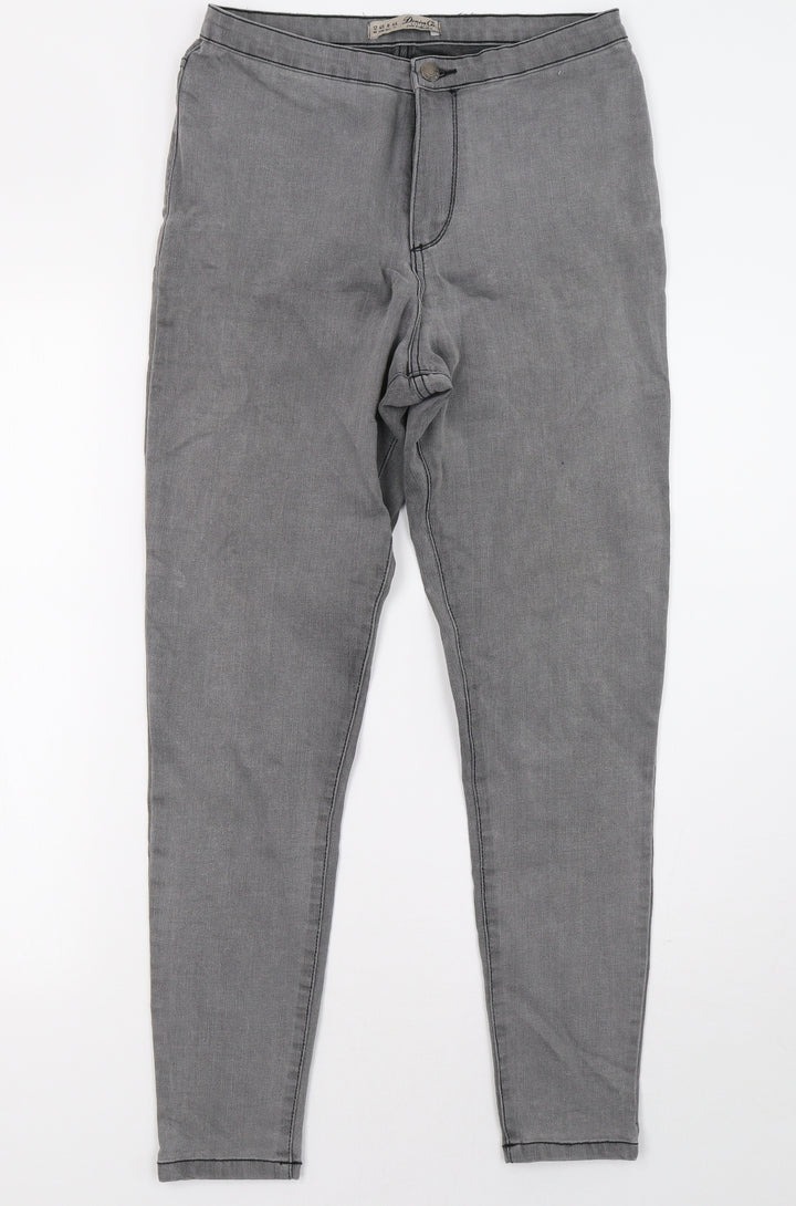 priamrk Womens Grey  Denim Skinny Jeans Size 12 L30 in