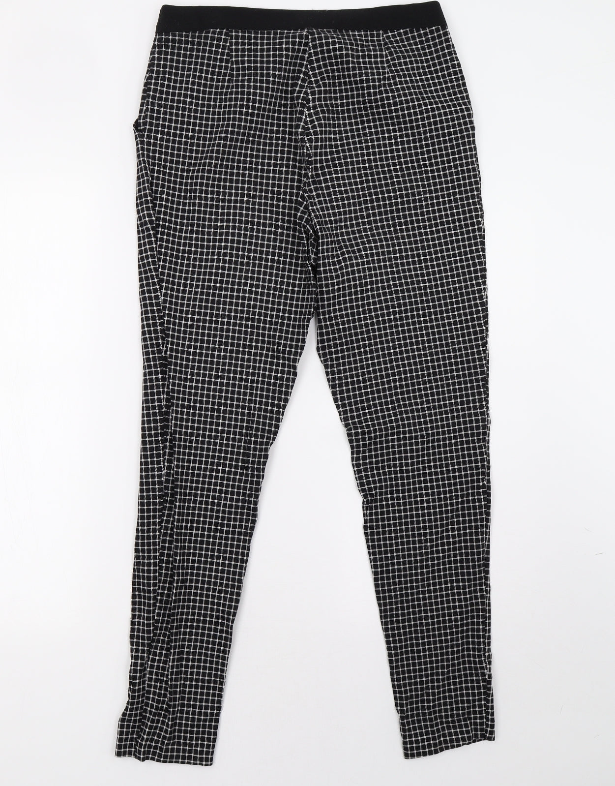 georeg Womens Black Check  Trousers  Size 12 L28 in