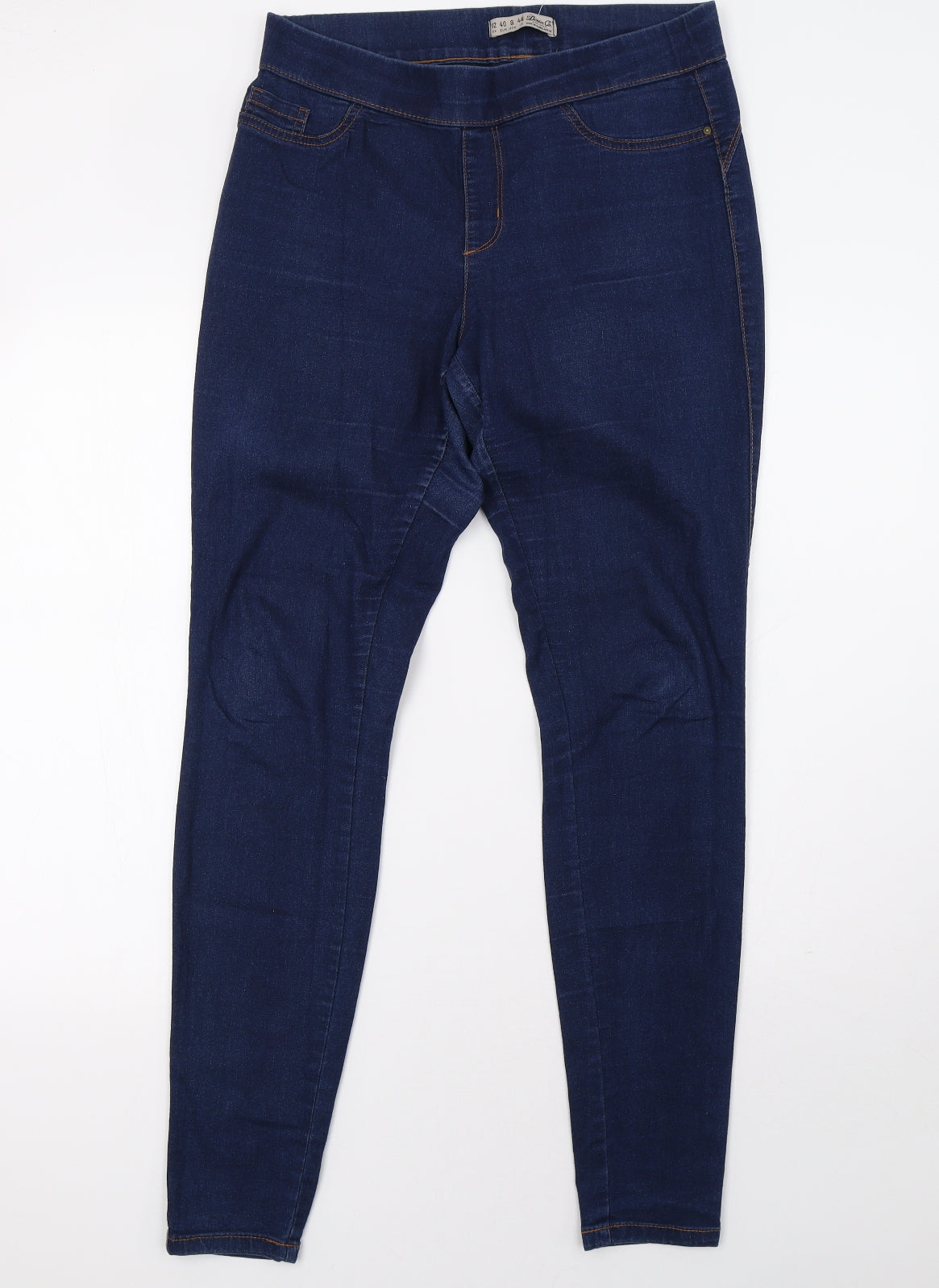 Primark Womens Blue  Denim Jegging Trousers Size 12 L32 in