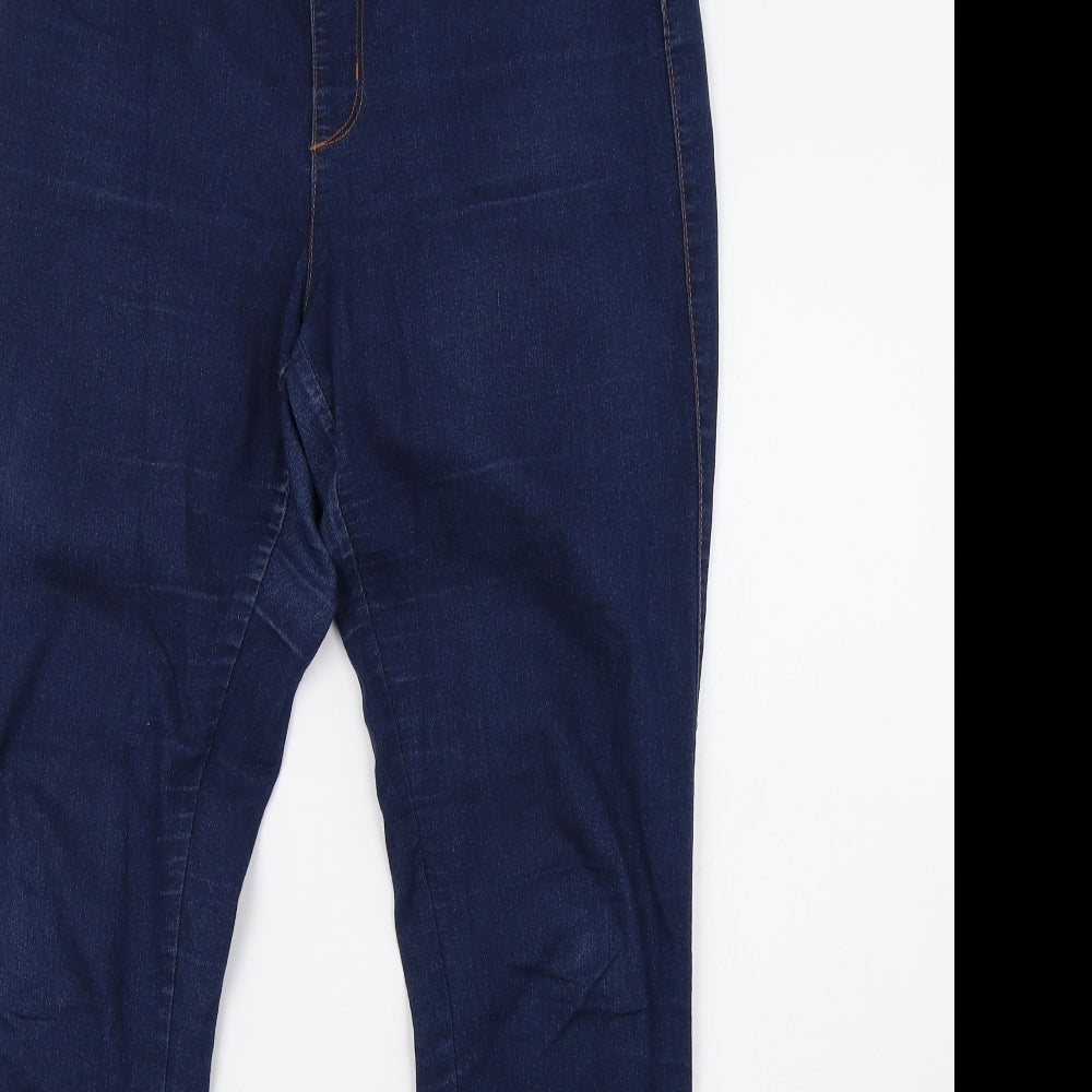 Primark Womens Blue  Denim Jegging Trousers Size 12 L32 in