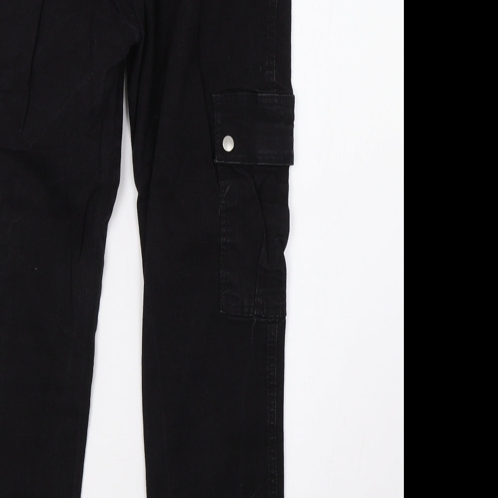 Select Womens Black   Cargo Trousers Size 14 L30 in