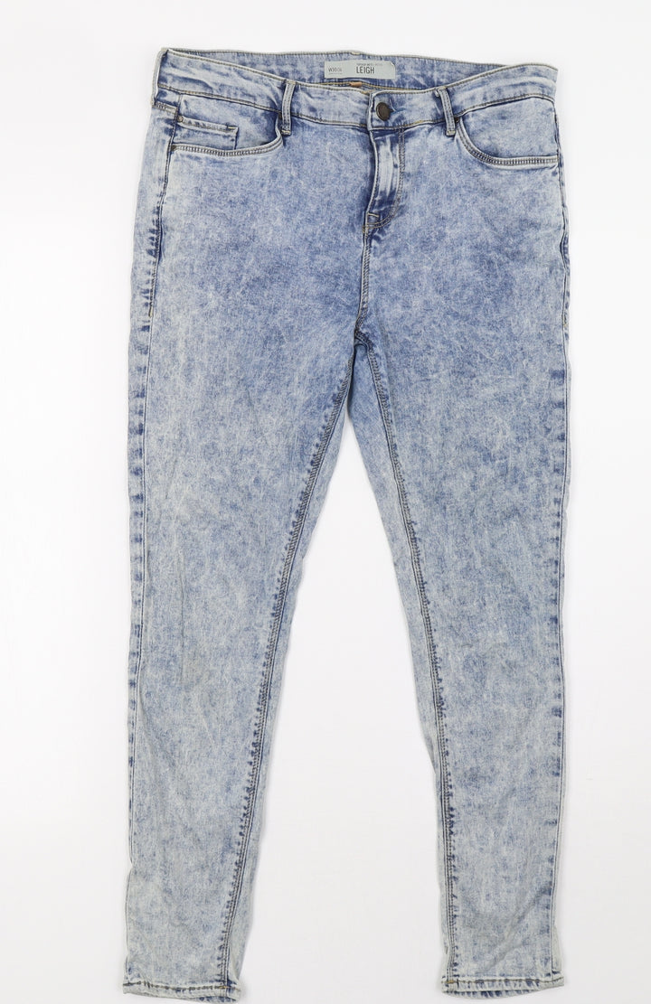 topshoo Womens Beige  Denim Skinny Jeans Size 30 L28 in