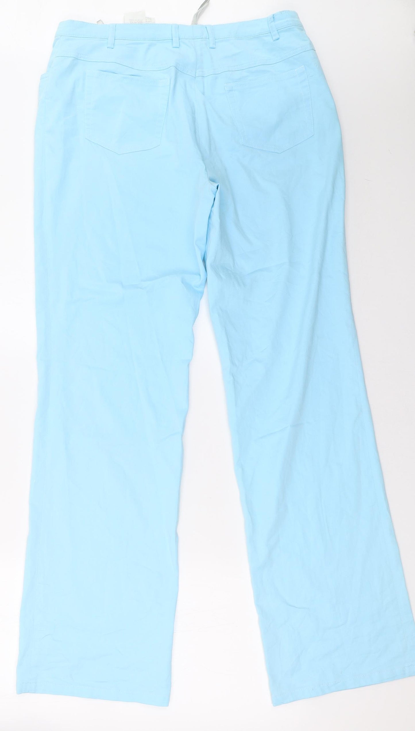 hucke Womens Blue   Trousers  Size 12 L33 in