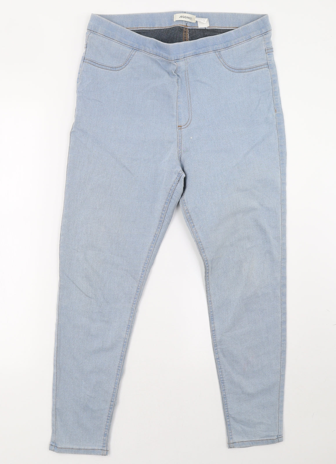 George Womens Blue  Denim Jegging Trousers Size 16 L28 in