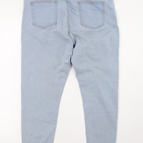 George Womens Blue  Denim Jegging Trousers Size 16 L28 in