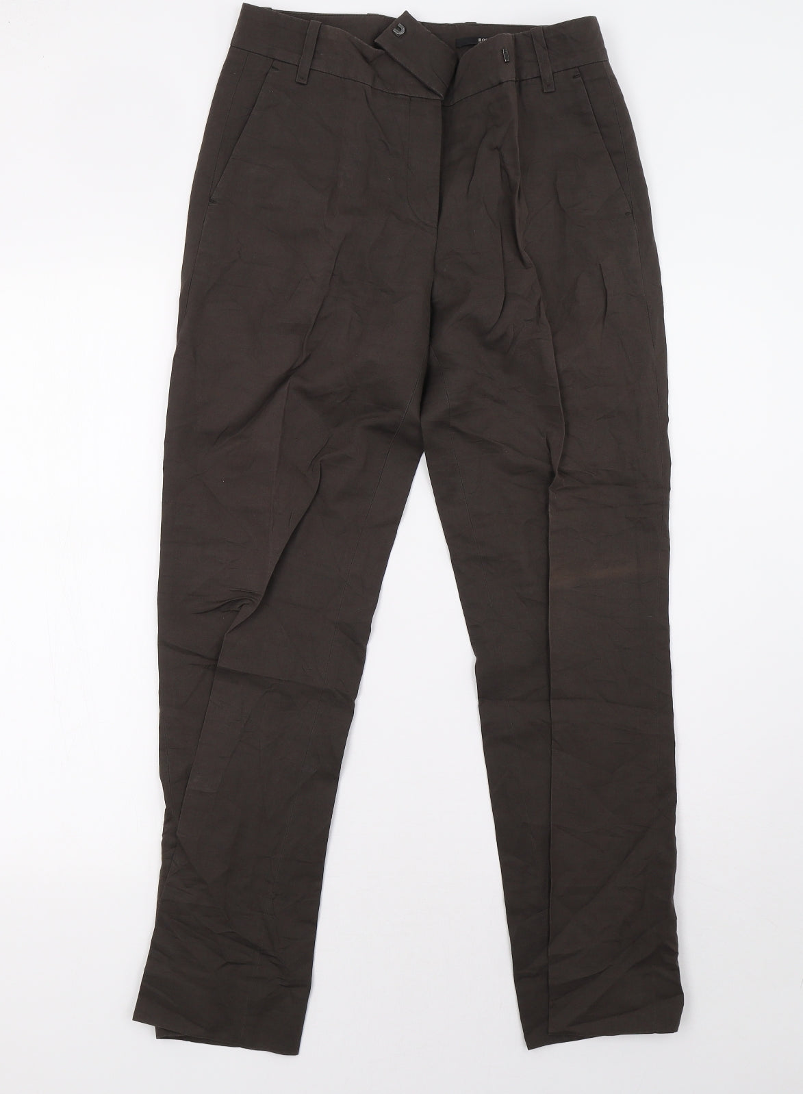 HUGO BOSS Womens Brown   Trousers  Size 8 L30 in