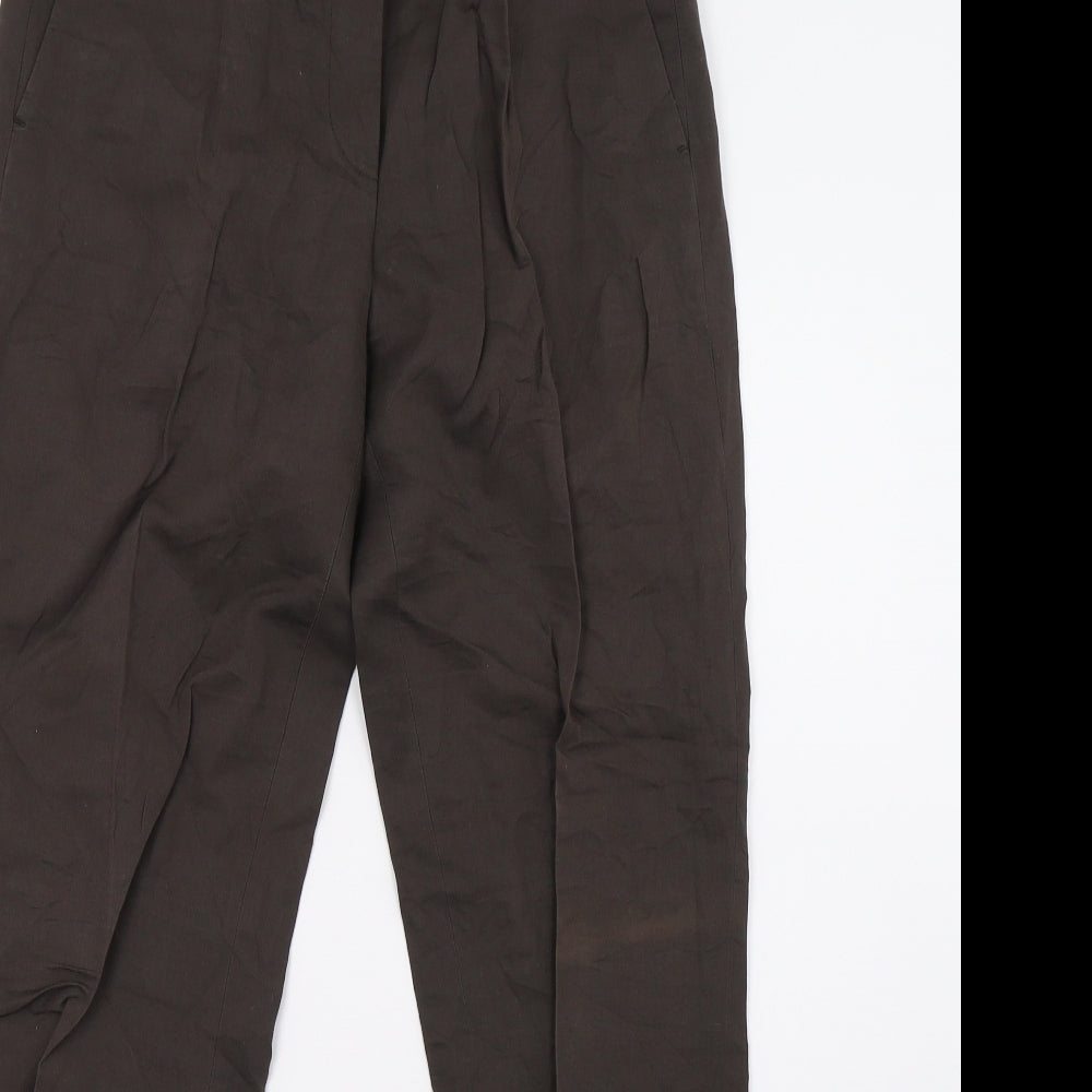 HUGO BOSS Womens Brown   Trousers  Size 8 L30 in