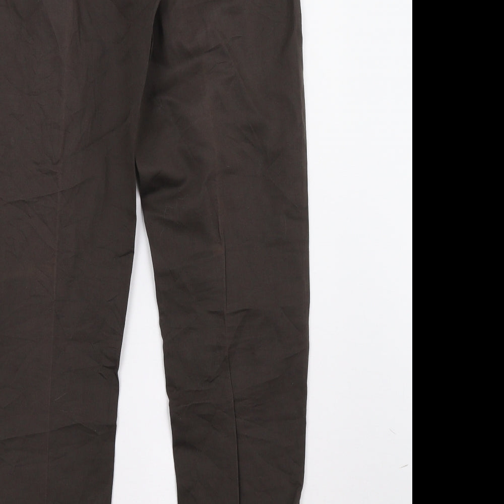 HUGO BOSS Womens Brown   Trousers  Size 8 L30 in