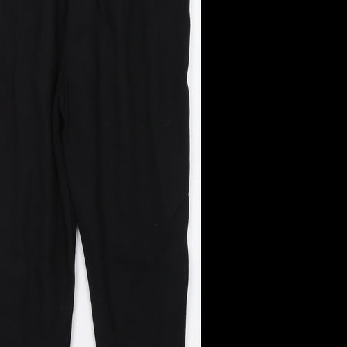 NEXT Womens Black   Cropped Trousers Size 6 L20 in