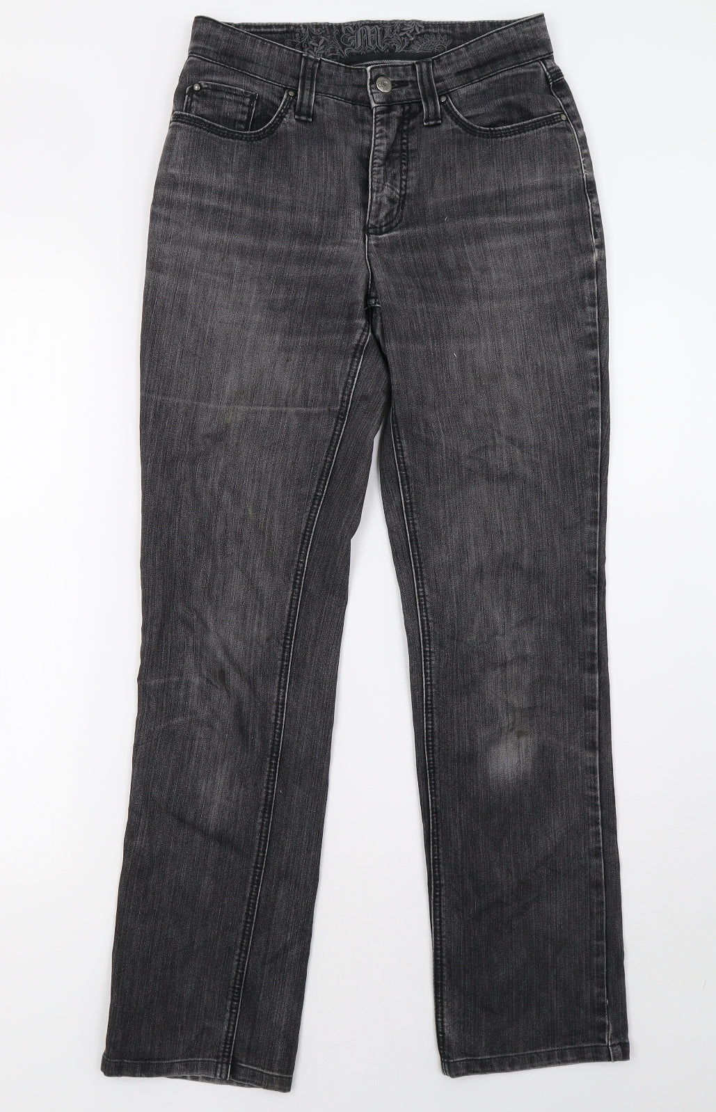mac Womens Black  Denim Straight Jeans Size 36 L34 in