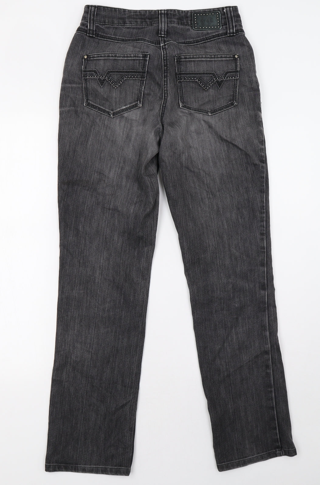 mac Womens Black  Denim Straight Jeans Size 36 L34 in