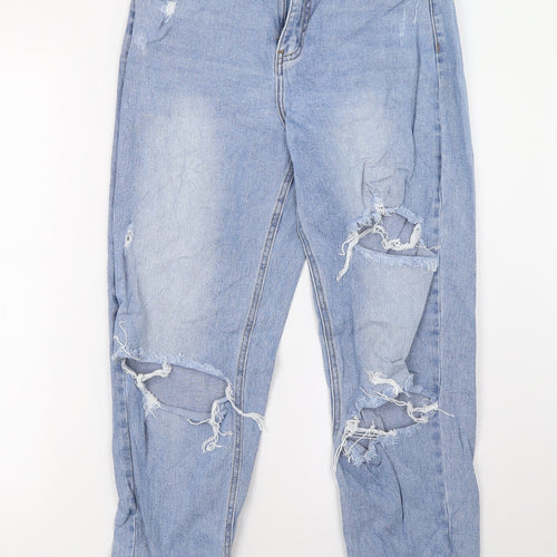 cindy Womens Blue  Denim Straight Jeans Size 28 L30 in