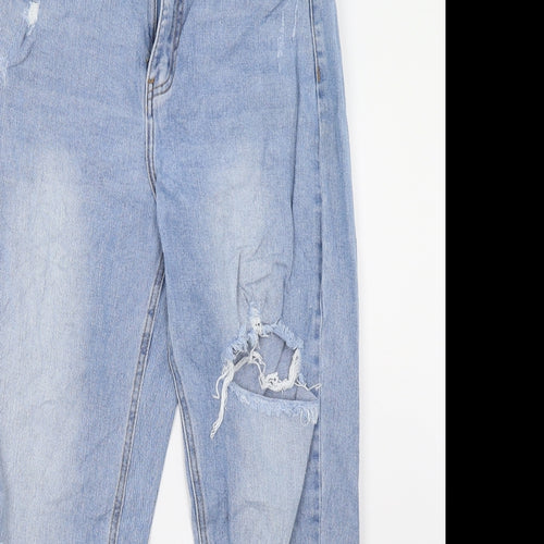 cindy Womens Blue  Denim Straight Jeans Size 28 L30 in