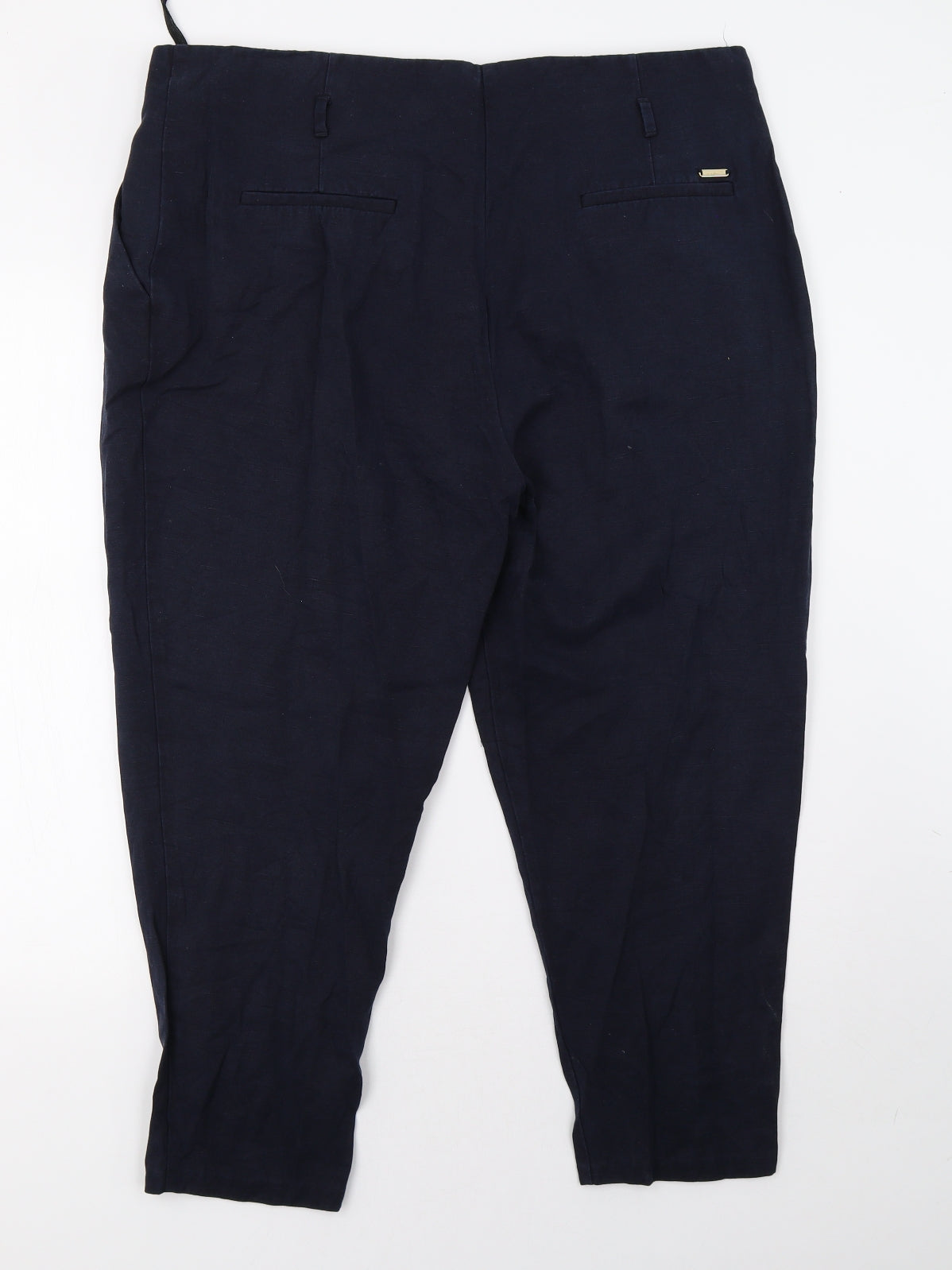 Marks and Spencer Womens Blue   Trousers  Size 18 L28 in