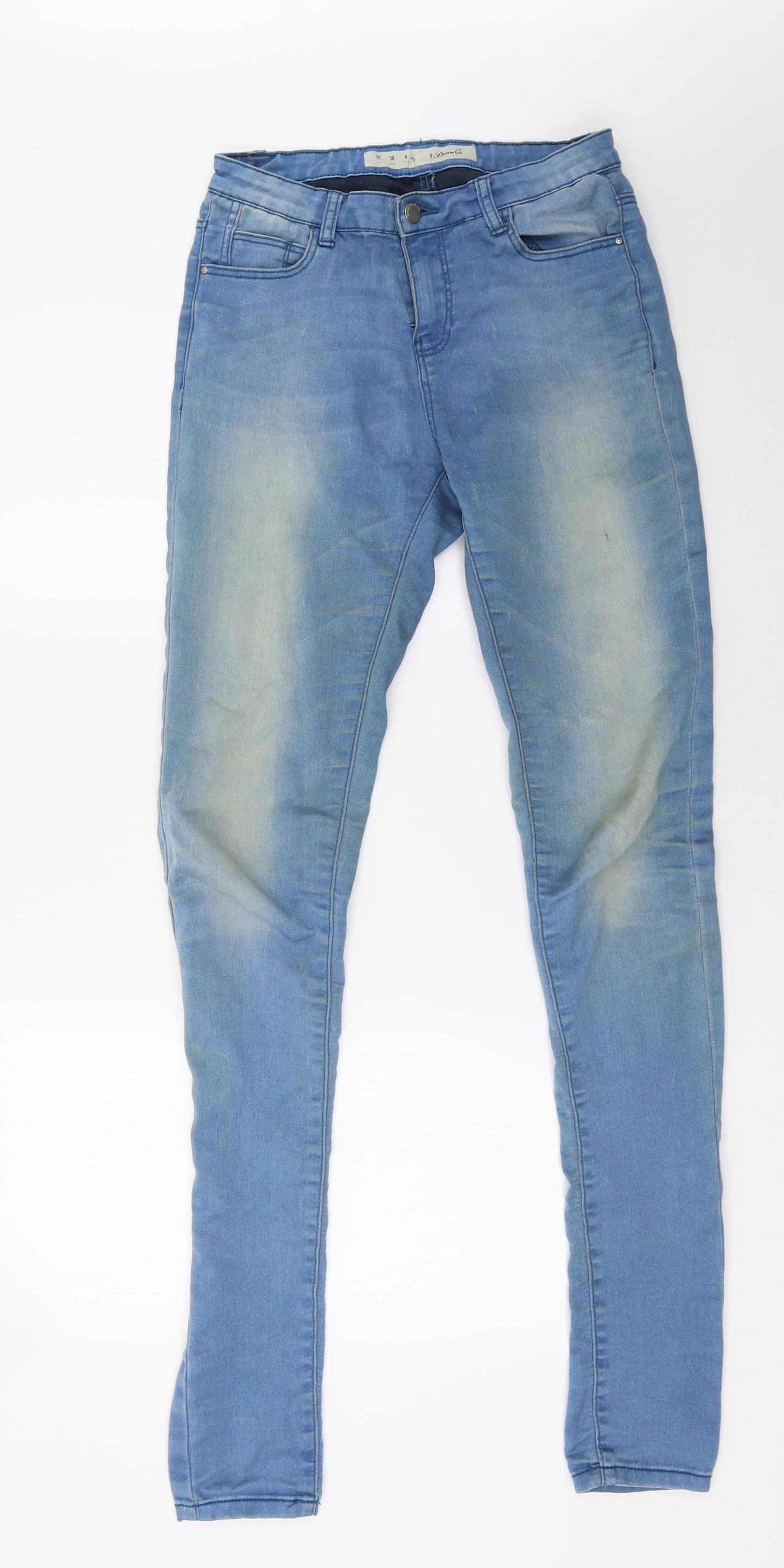 Primark Womens Blue  Denim Skinny Jeans Size 10 L35 in