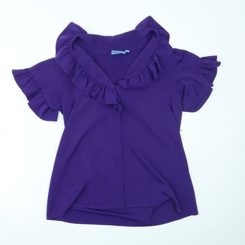 Simply Vera Womens Purple   Basic Blouse Size S