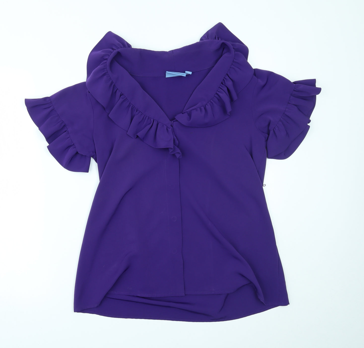 Simply Vera Womens Purple   Basic Blouse Size S