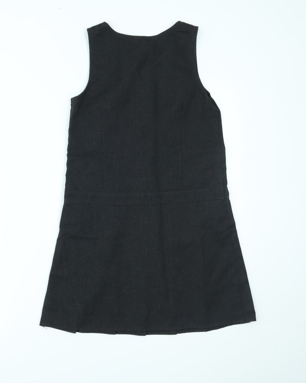 F&F Girls Grey   Pinafore/Dungaree Dress  Size 9-10 Years  - SCHOOOL WEAR