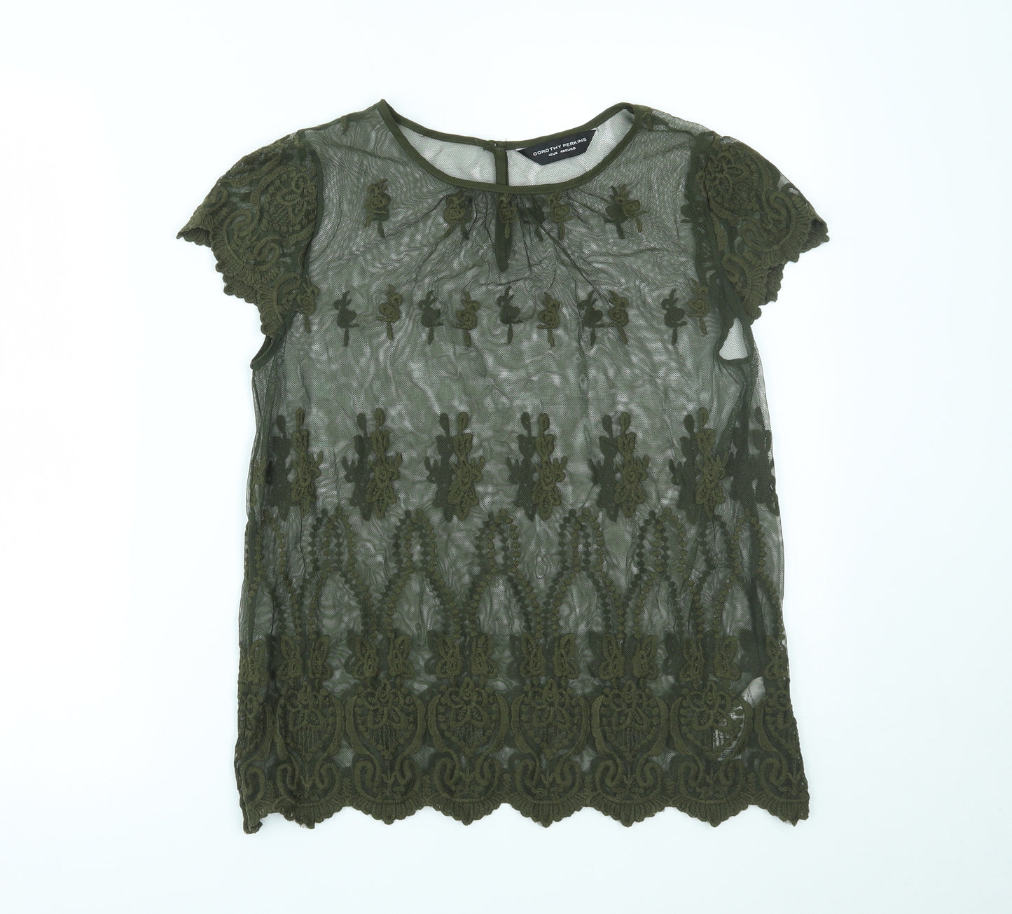 Dorothy Perkins Womens Green   Basic Blouse Size 12