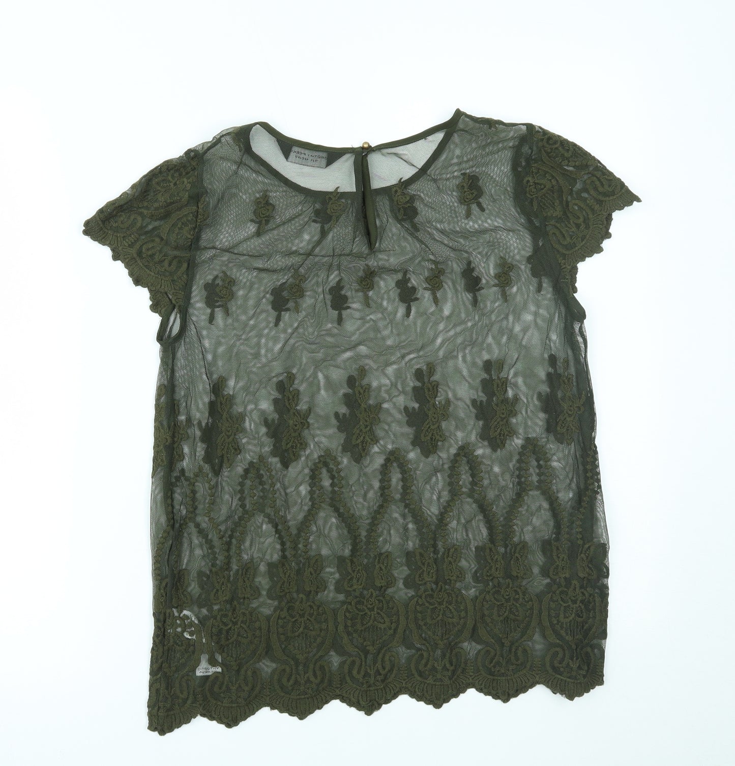 Dorothy Perkins Womens Green   Basic Blouse Size 12