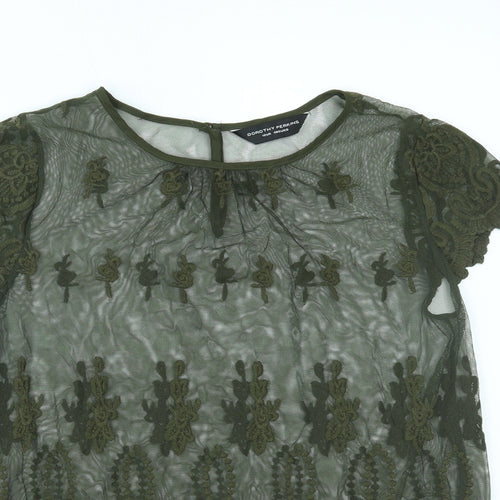 Dorothy Perkins Womens Green   Basic Blouse Size 12