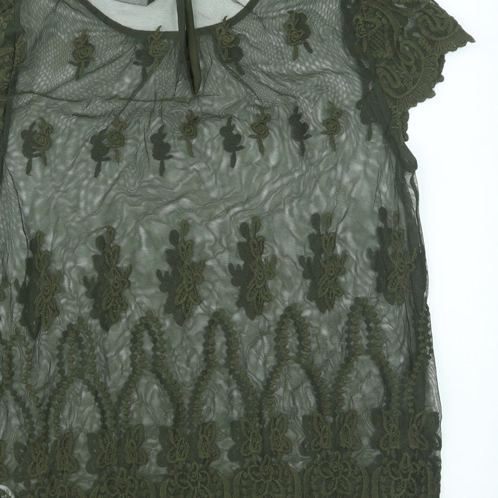 Dorothy Perkins Womens Green   Basic Blouse Size 12