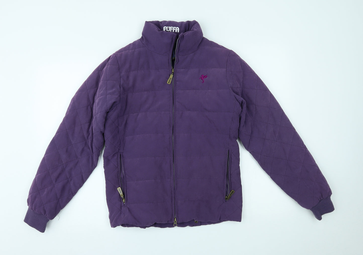 Puffa Womens Purple   Puffer Jacket Coat Size 12