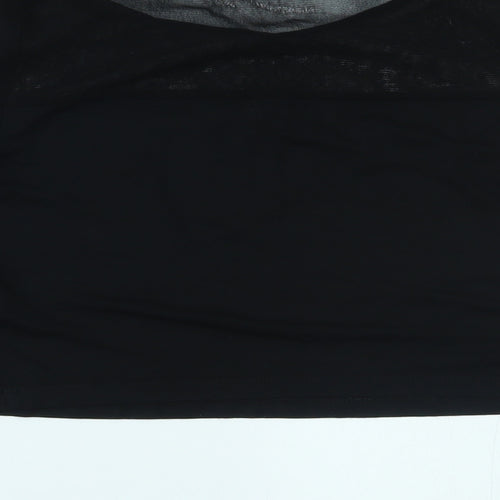 Topshop Womens Black   Cropped Blouse Size 10