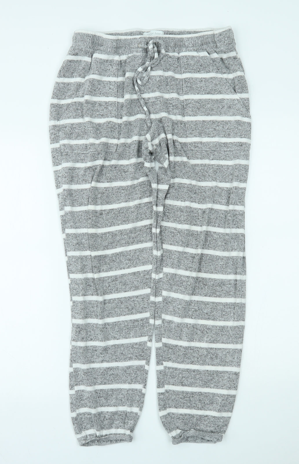 Marks and Spencer Womens Grey Striped   Lounge Pants Size 12