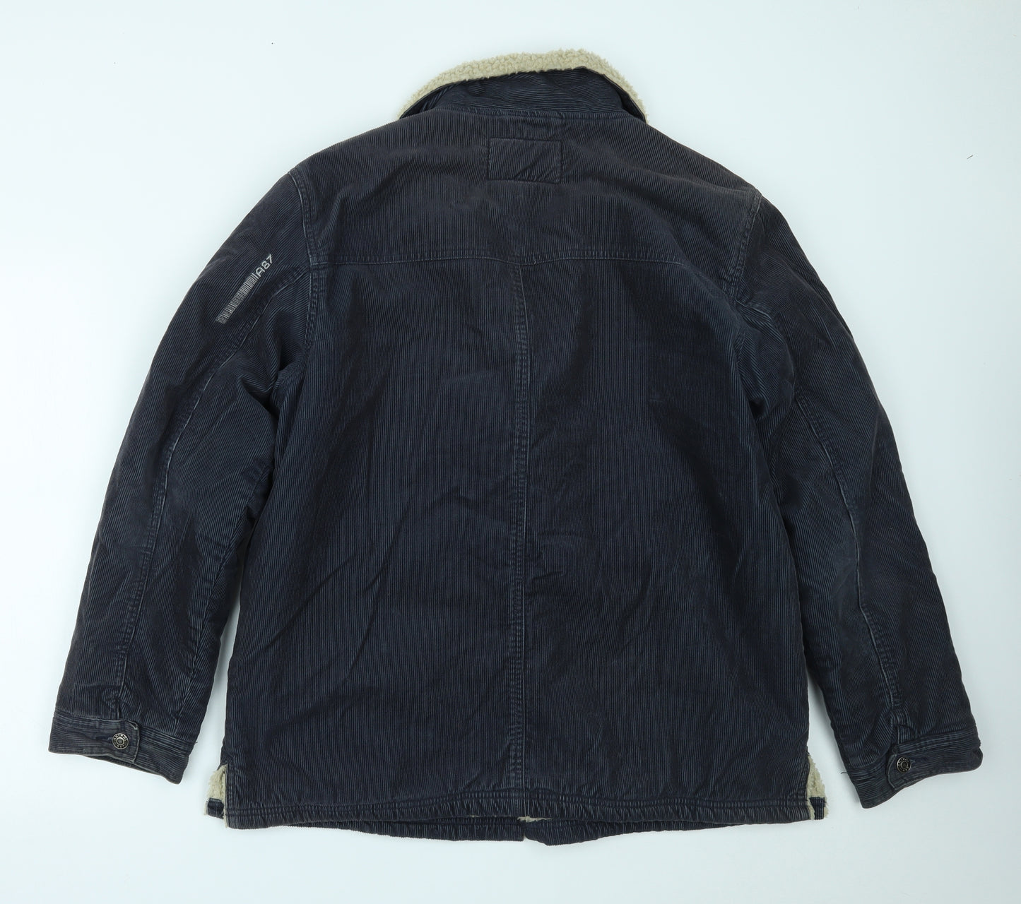 Animal Womens Blue   Overcoat Coat Size M