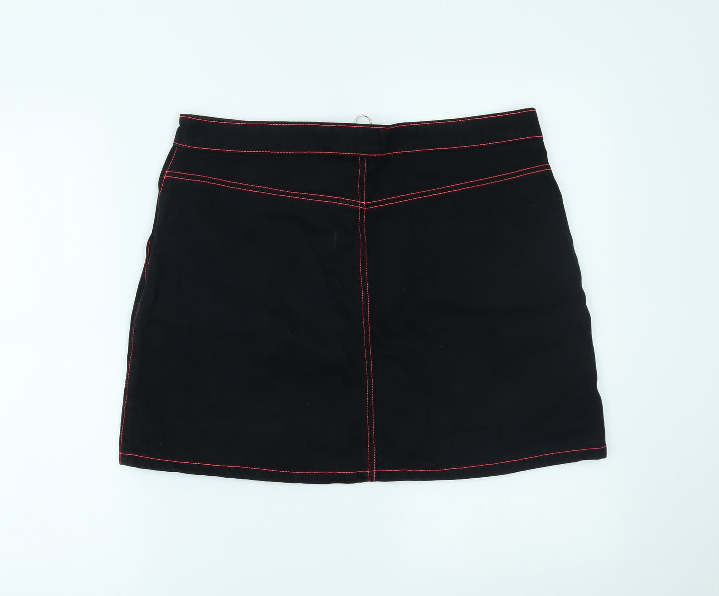 Primark Womens Black  Denim Mini Skirt Size 16