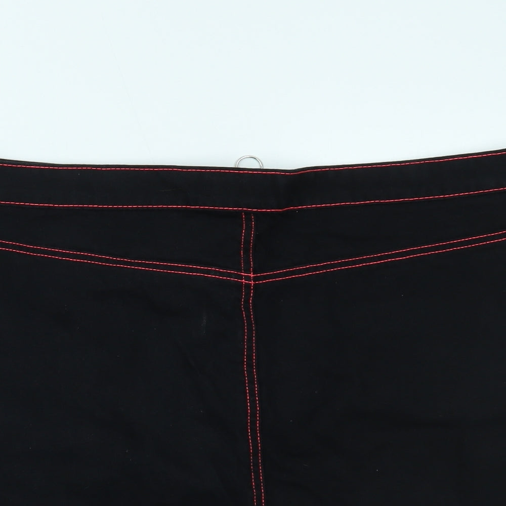 Primark Womens Black  Denim Mini Skirt Size 16