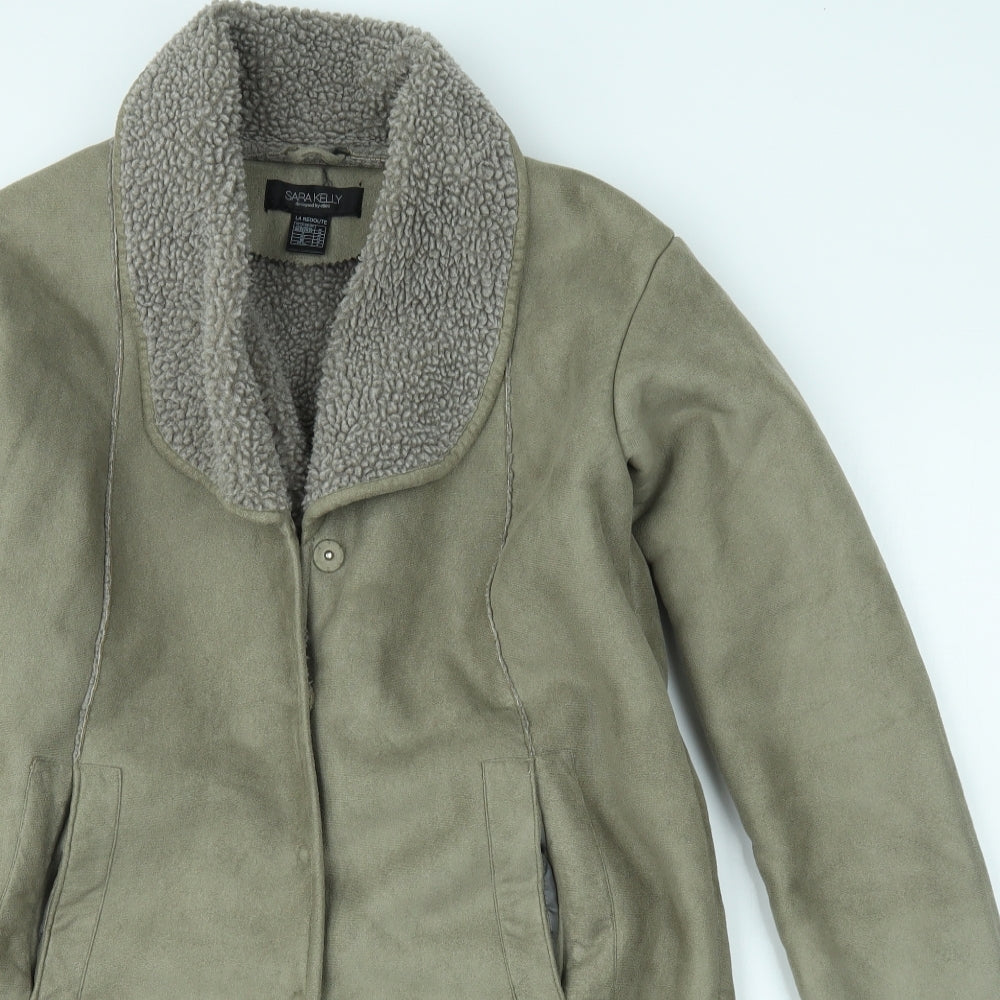Sara Kelly Womens Beige   Overcoat Coat Size 10