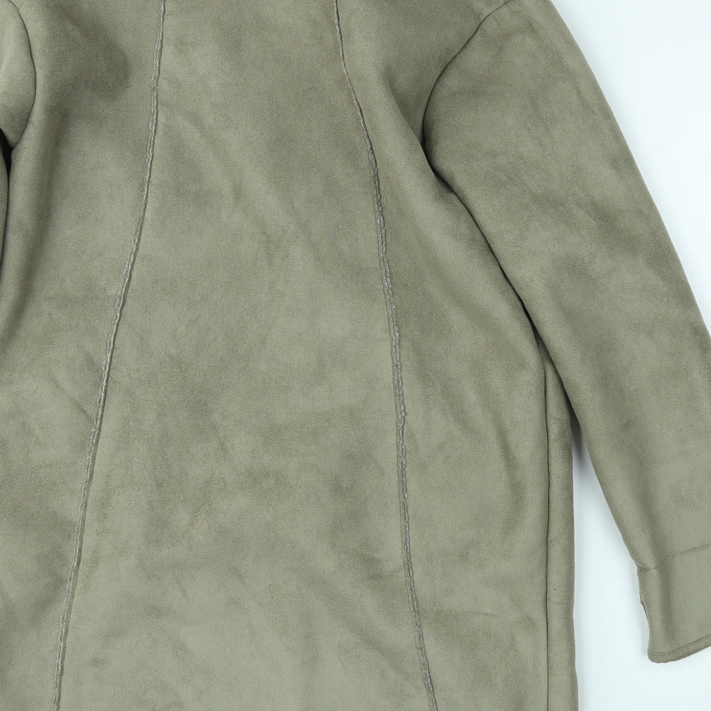 Sara Kelly Womens Beige   Overcoat Coat Size 10