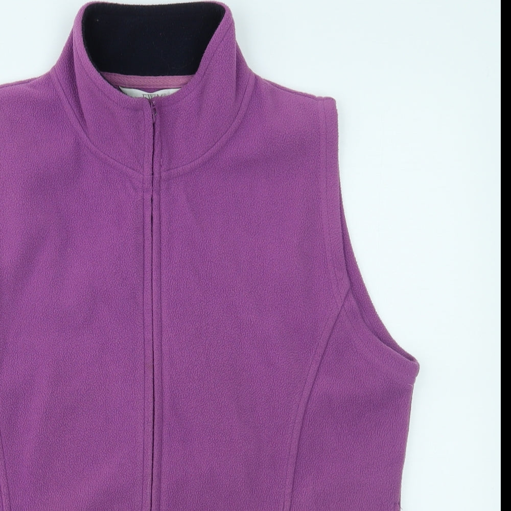 EWM Womens Purple   Gilet Coat Size M