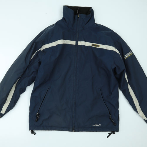 Animal Mens Blue   Windbreaker Coat Size M