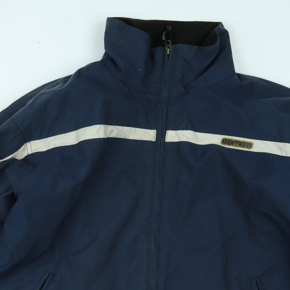 Animal Mens Blue   Windbreaker Coat Size M