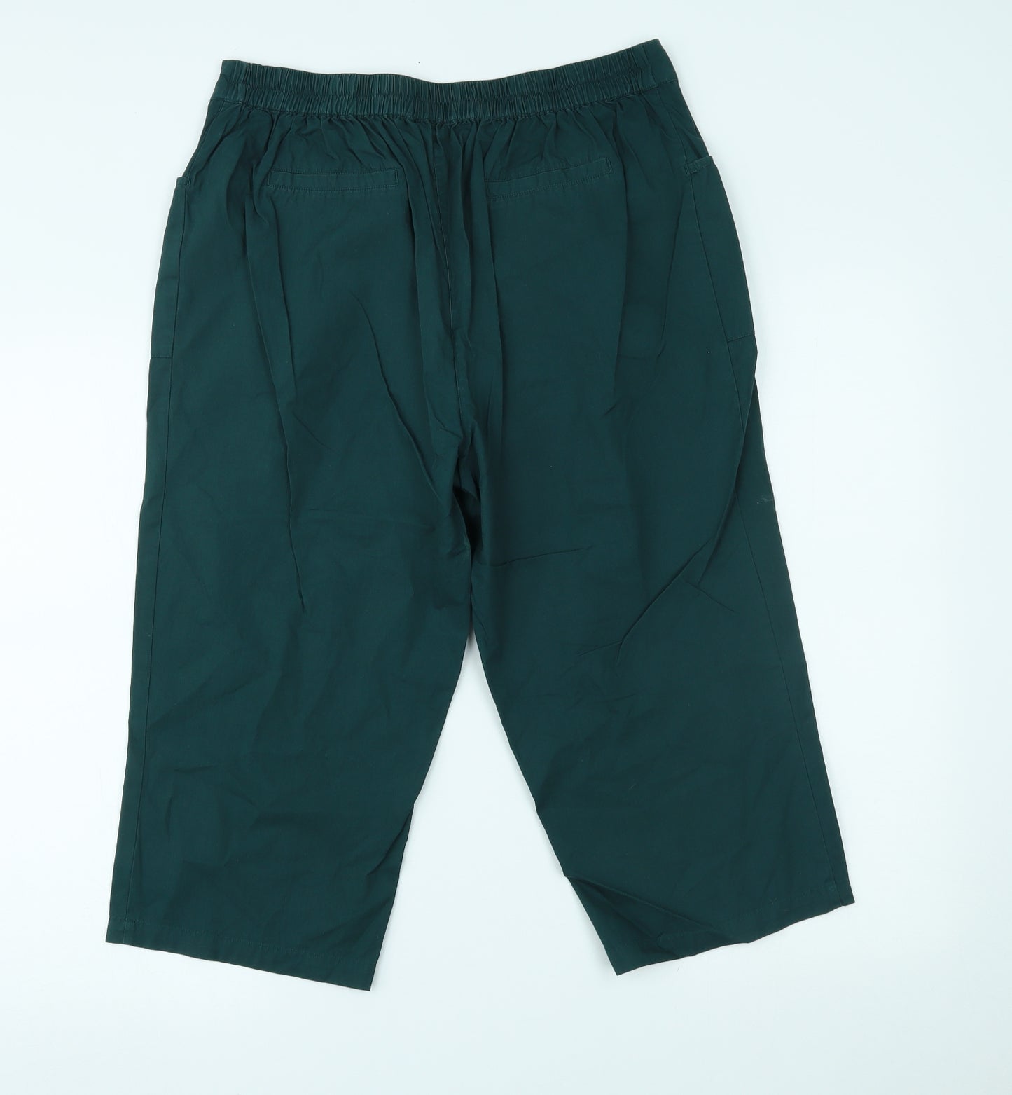 Anthology Womens Green   Cropped Trousers Size 14