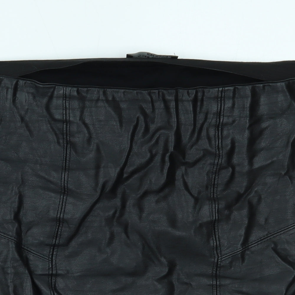 Zara Womens Black   Mini Skirt Size L