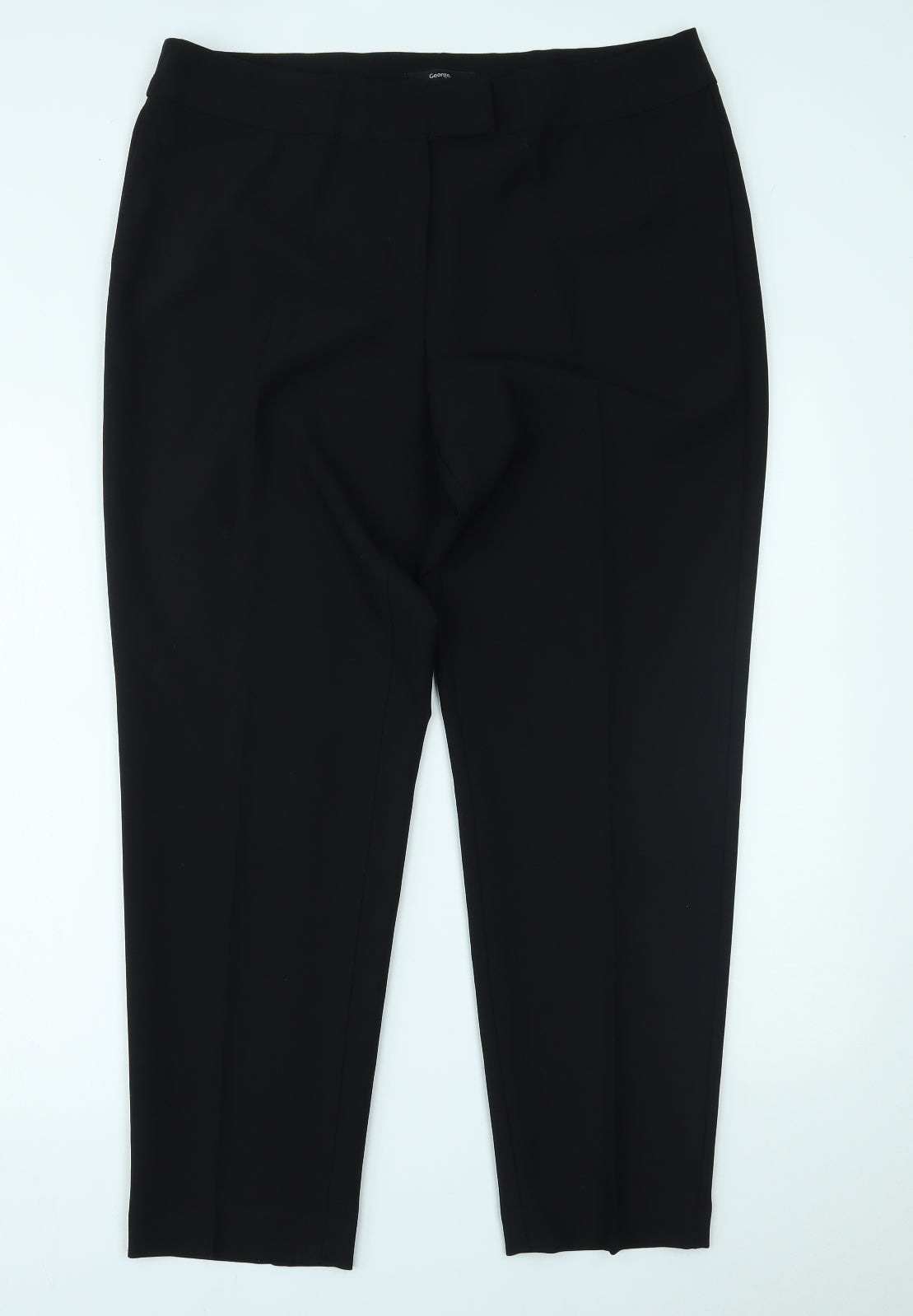 George Womens Black   Trousers  Size 16 L28 in