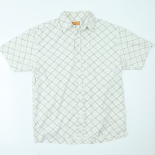 Reefer Mens White    Button-Up Size L