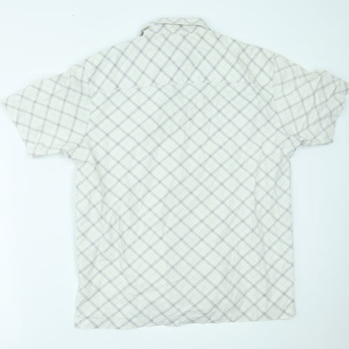 Reefer Mens White    Button-Up Size L