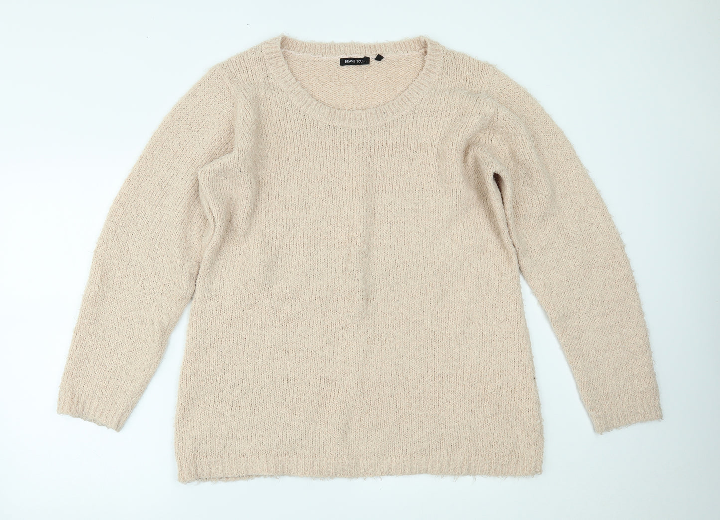 Brave Soul Womens Beige   Pullover Jumper Size 20
