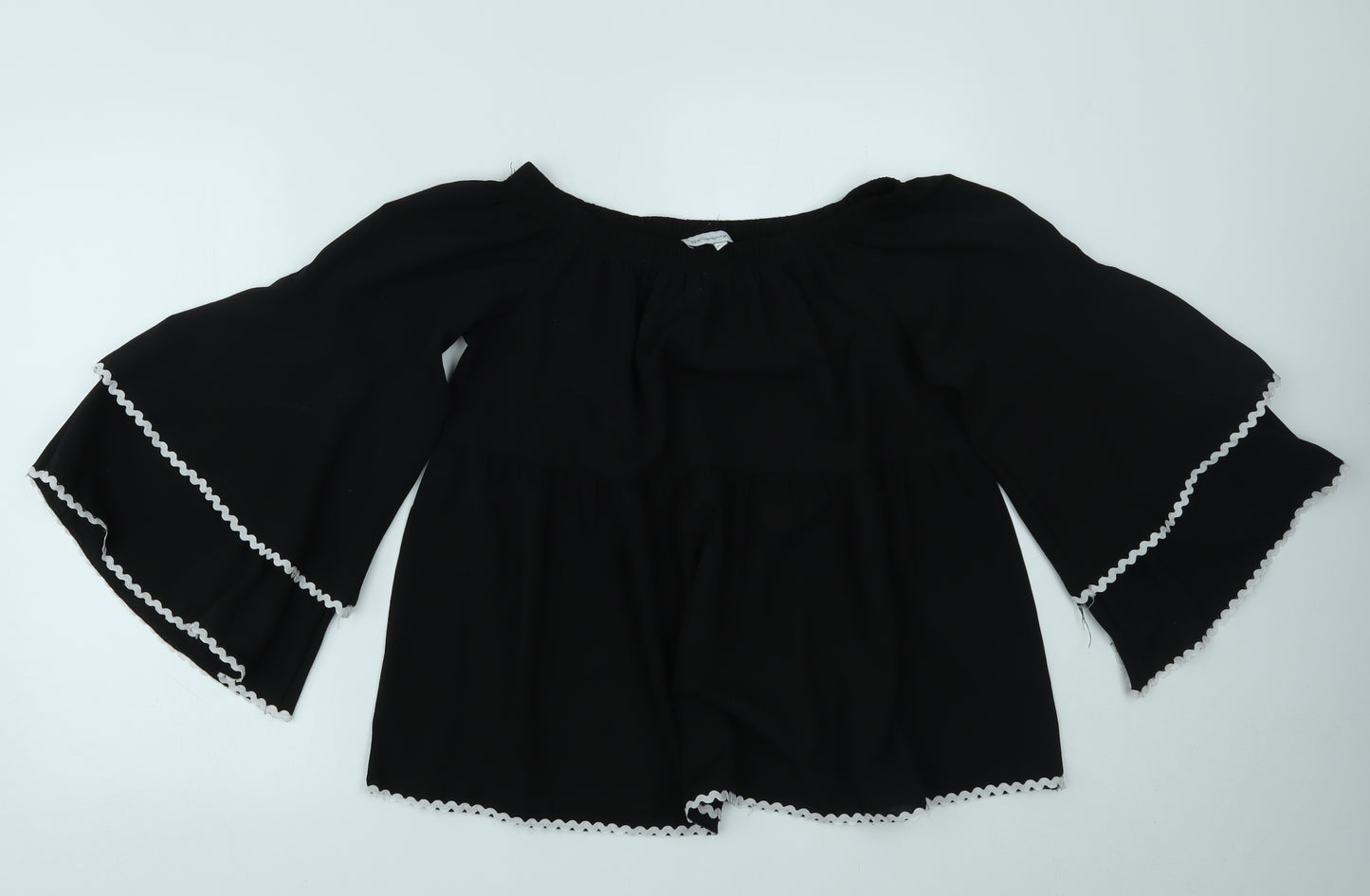 Bella and Blue Womens Black   Basic Blouse Size M