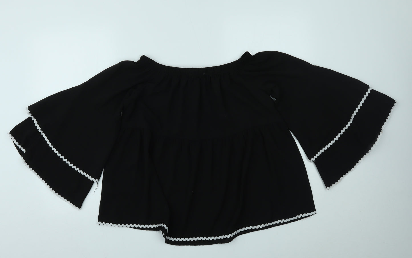 Bella and Blue Womens Black   Basic Blouse Size M