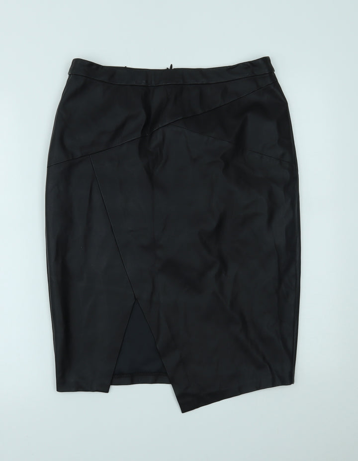Oasis Womens Black Straight & Pencil Skirt Size 10