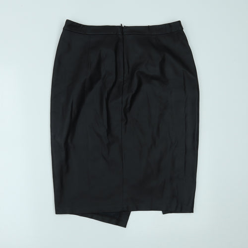 Oasis Womens Black   Straight & Pencil Skirt Size 10